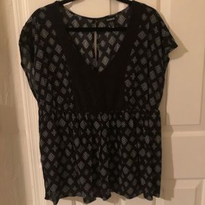 Torrid 00x geometric crochet lace babydoll